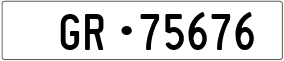 Trailer License Plate